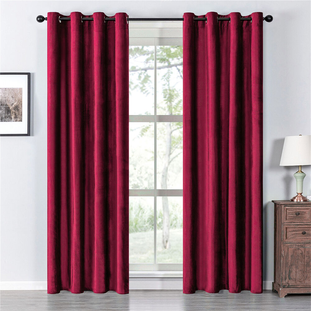 Velvet Blackout Curtains Soft And Cozy Gray Curtains