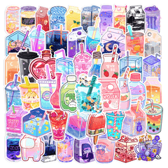 50pcs Waterproof Doodle Stickers for Laptops Water Bottles & Scrapbooks