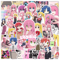 50pcs Cartoon Anime Waterproof Stickers for Laptops Cars Bikes