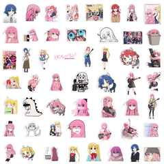 50pcs Cartoon Anime Waterproof Stickers for Laptops Cars Bikes