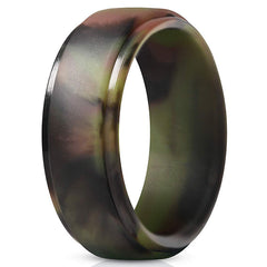 Men's Silicone Band Ring Minimalist Design