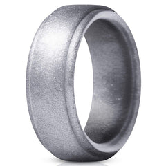 Men's Silicone Band Ring Minimalist Design