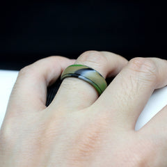 Men's Silicone Band Ring Minimalist Design