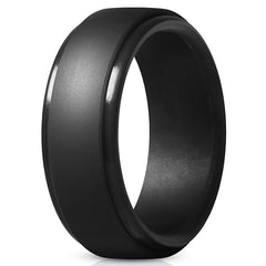 Men's Silicone Band Ring Minimalist Design