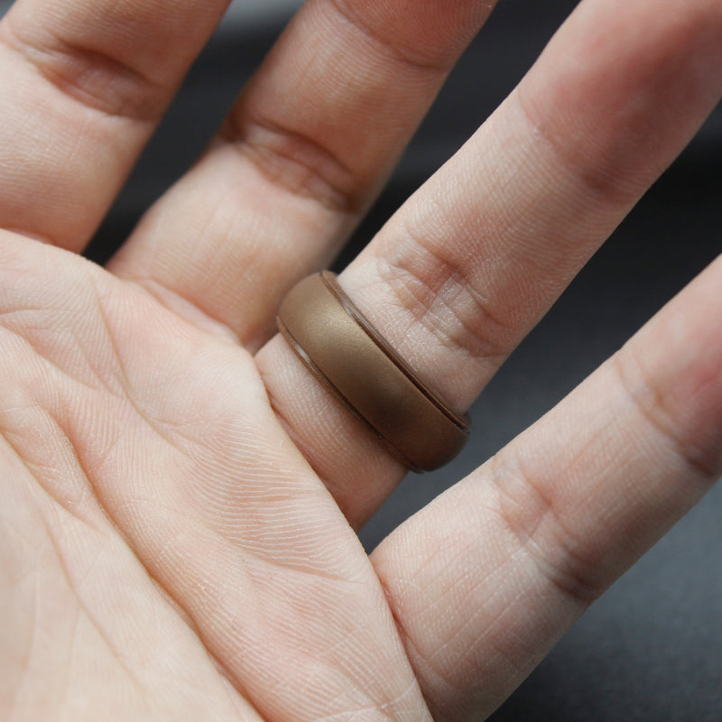 Men's Silicone Band Ring Minimalist Design