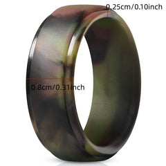 Men's Silicone Band Ring Minimalist Design