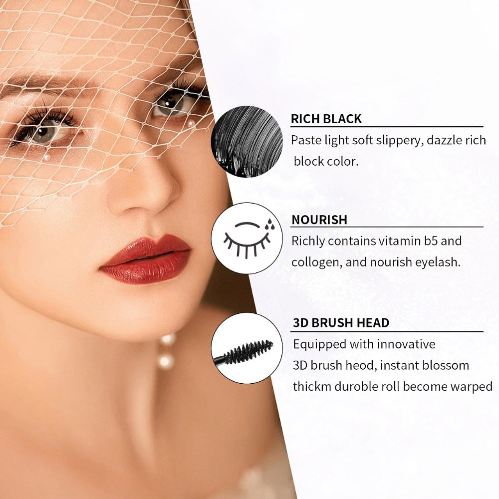 Fiber Mascara for Long, Thick and Curled Lashes