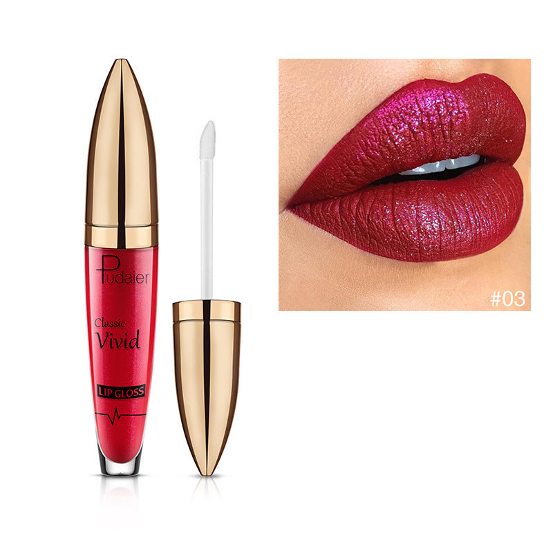 Glitter Lip Gloss Waterproof Liquid Lipstick Cosmetics