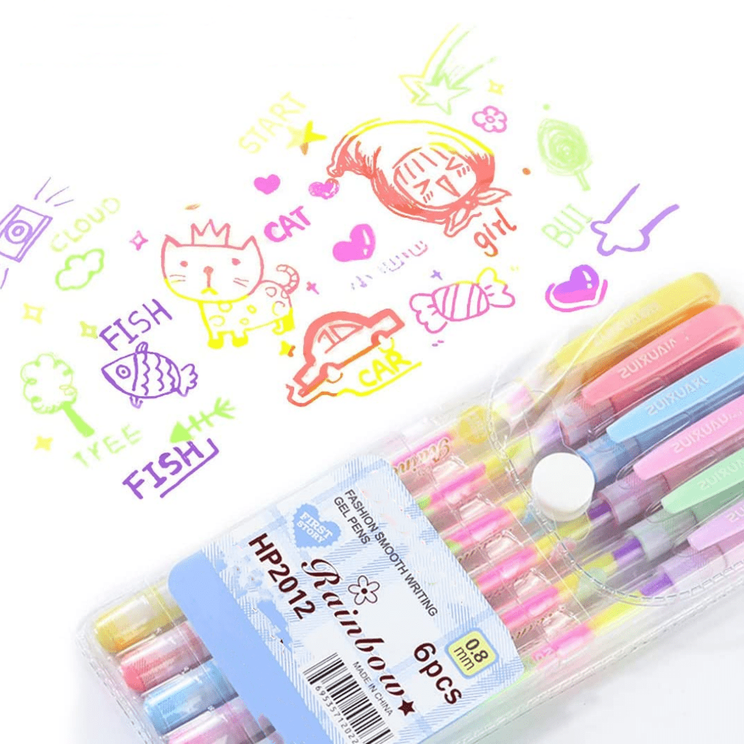 Pastel Fluorescent Pen Gouache Gel Pen