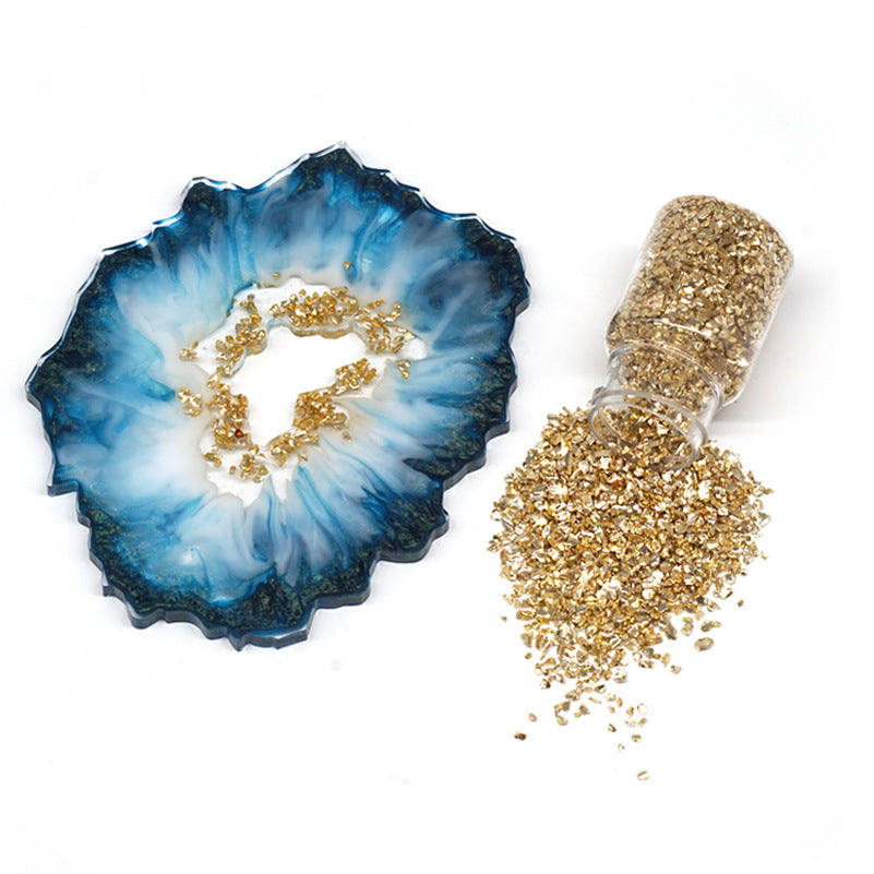 Metal Gravel Filler DIY Table Decoration Coaster Set
