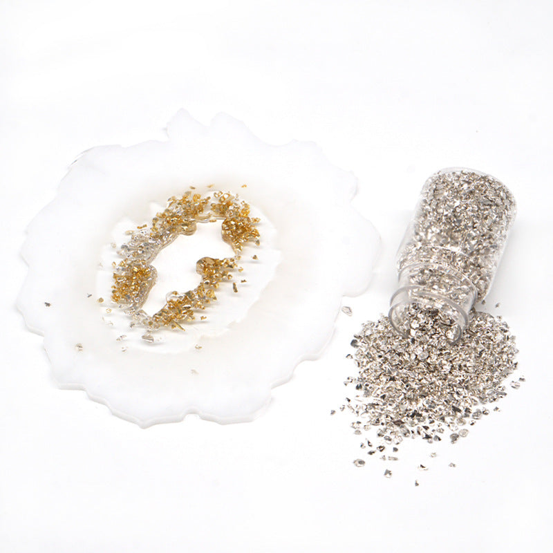 Metal Gravel Filler DIY Table Decoration Coaster Set
