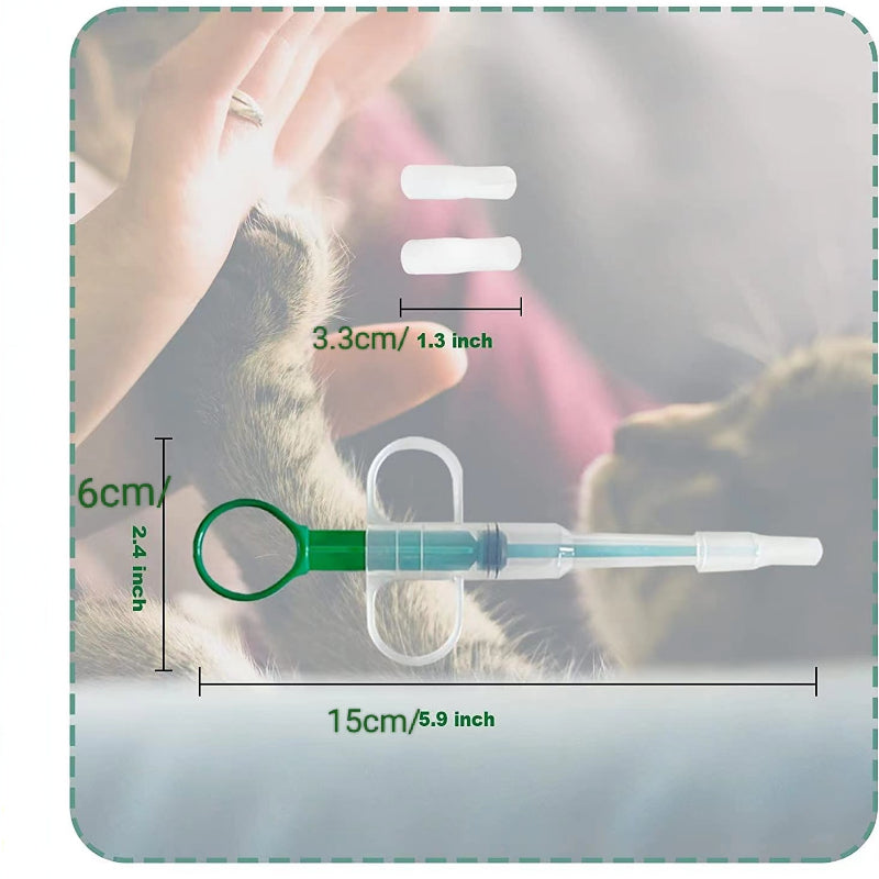 1 Pc Pets Feed Solid Pills Gun Pet Pill Dispenser Green