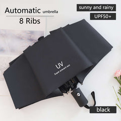 Automatic Windproof Travel Umbrella UV Protection Waterproof Folding Umbrella