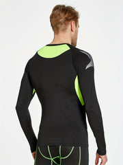 Men's Compression Workout Shirts - High Stretch Breathable for Gym Running