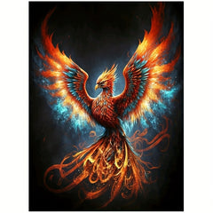 5D Diamond Painting Fire Phoenix Kit for Adults - 11.8x7.88 inches