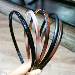 Vintage Thin Hairband With Teeth Non Slip Solid Headband