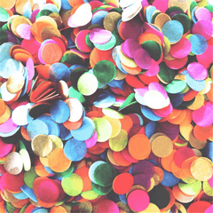 30g Multicolored Round Confetti Pack