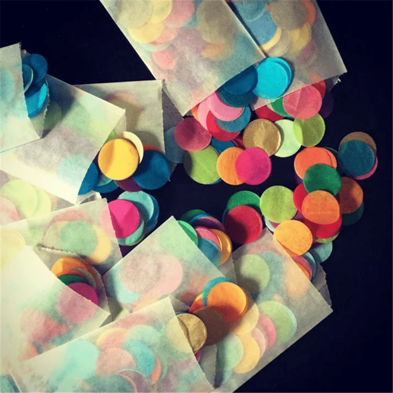 30g Multicolored Round Confetti Pack