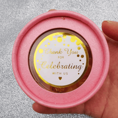 60pcs Golden Thank You Stickers for Celebrations & Events