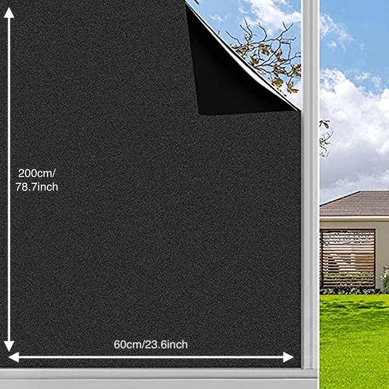 Total Blackout Privacy Window Film - Light Blocking Cover