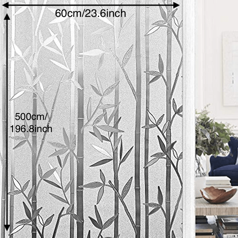 Privacy Frosted Window Film 59X199 - Perfect for Bathroom, Living Room, Office