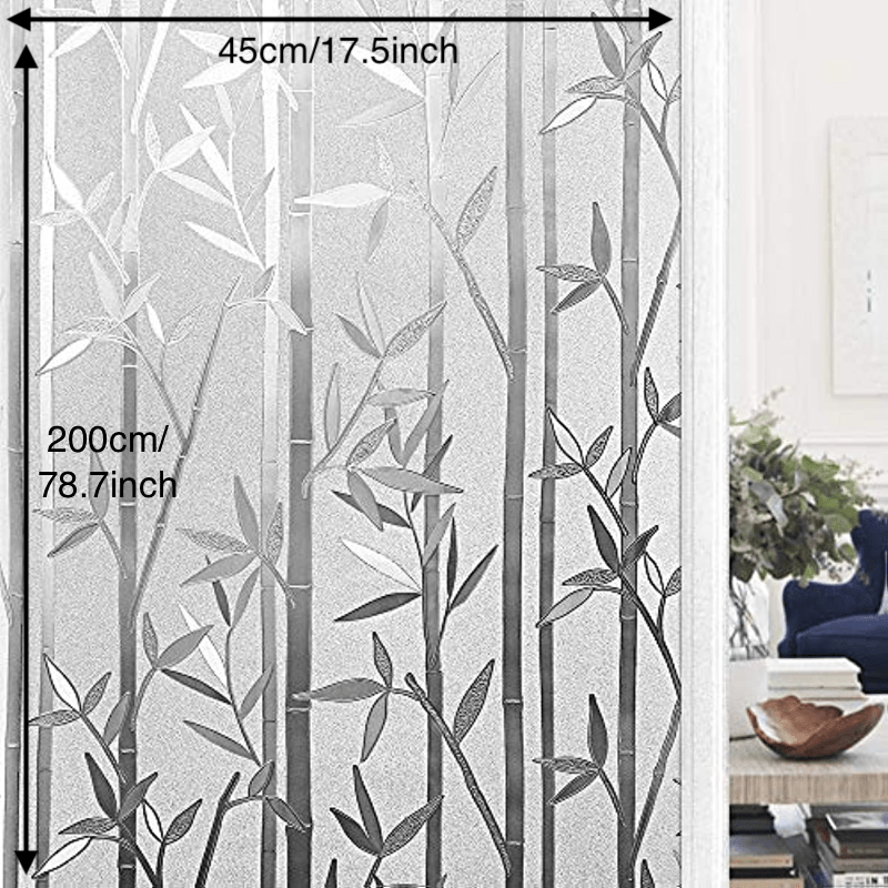 Privacy Frosted Window Film 59X199 - Perfect for Bathroom, Living Room, Office