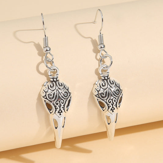 Retro Skeleton Drop Earrings Halloween Skull Body Earrings Gift