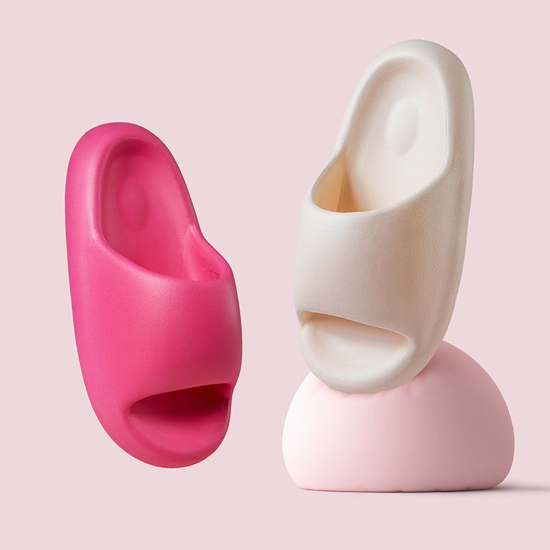 Women's Soft Pillow Slides Open Toe Cloud Slippers