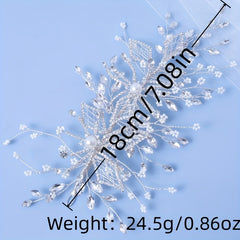 Bridal Crystal Pearl Hair Pin Tiara Rhinestone Head Piece Wedding Accessories