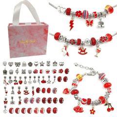 DIY Bracelet Making Kit with Beads, Charms, Bracelets, and Cords