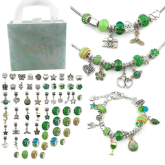 DIY Bracelet Making Kit with Beads, Charms, Bracelets, and Cords