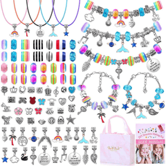 DIY Bracelet Making Kit with Beads, Charms, Bracelets, and Cords