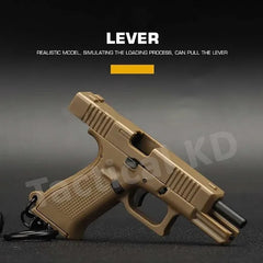 Mini G 45 Gun Weapon Keychain Detachable Key Ring Gift For Men