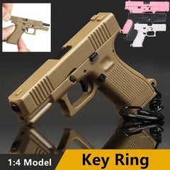 Mini G 45 Gun Weapon Keychain Detachable Key Ring Gift For Men