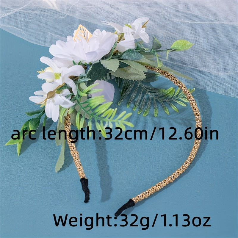 Princess Flower Hair Hoop for Girls