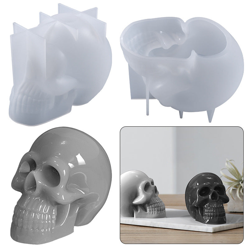Skull Silicone Resin Mold Craft DIY Mould Epoxy Resin Casting Molds