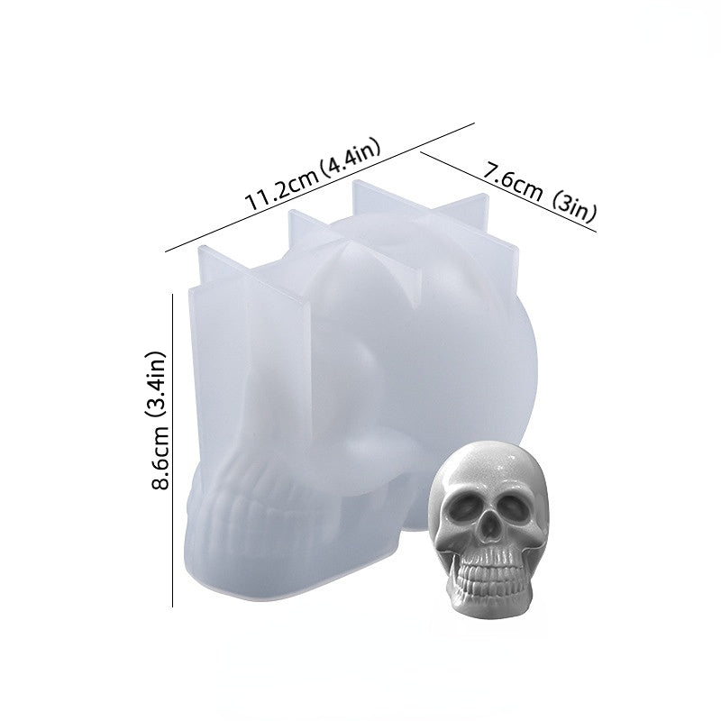 Skull Silicone Resin Mold Craft DIY Mould Epoxy Resin Casting Molds