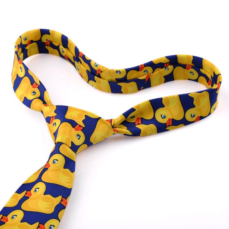 Yellow Duck Tie Men's Formal Dress Groomsmen Tie