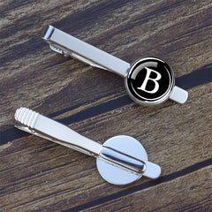 Men's Letter Alloy Tie Clip Set