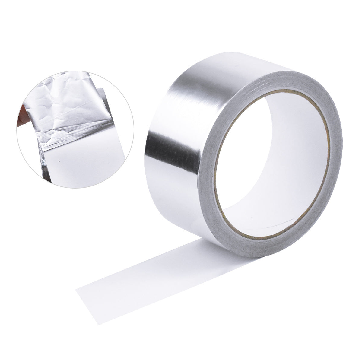 Aluminium Foil Tape 50mm x 20m Adhesive Insulation Waterproof Silver Repair Duct