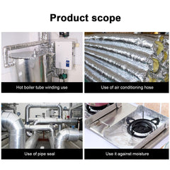 Aluminium Foil Tape 50mm x 20m Adhesive Insulation Waterproof Silver Repair Duct