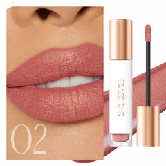 Glitter Liquid Lipsticks Matte Lip Glaze Waterproof Long Lasting Lip Gloss