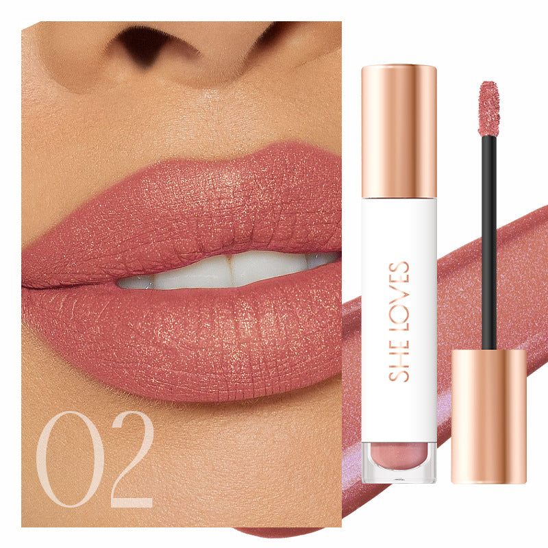 Glitter Liquid Lipsticks Matte Lip Glaze Waterproof Long Lasting Lip Gloss