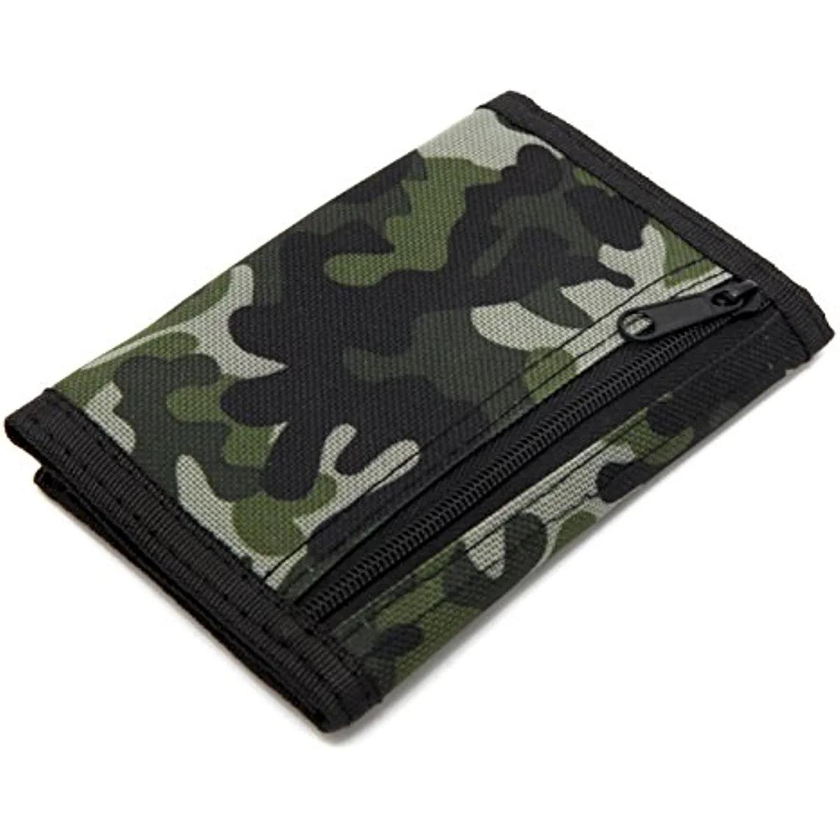 Kids Camouflage Canvas Coin Purse Wallet - Boys and Girls