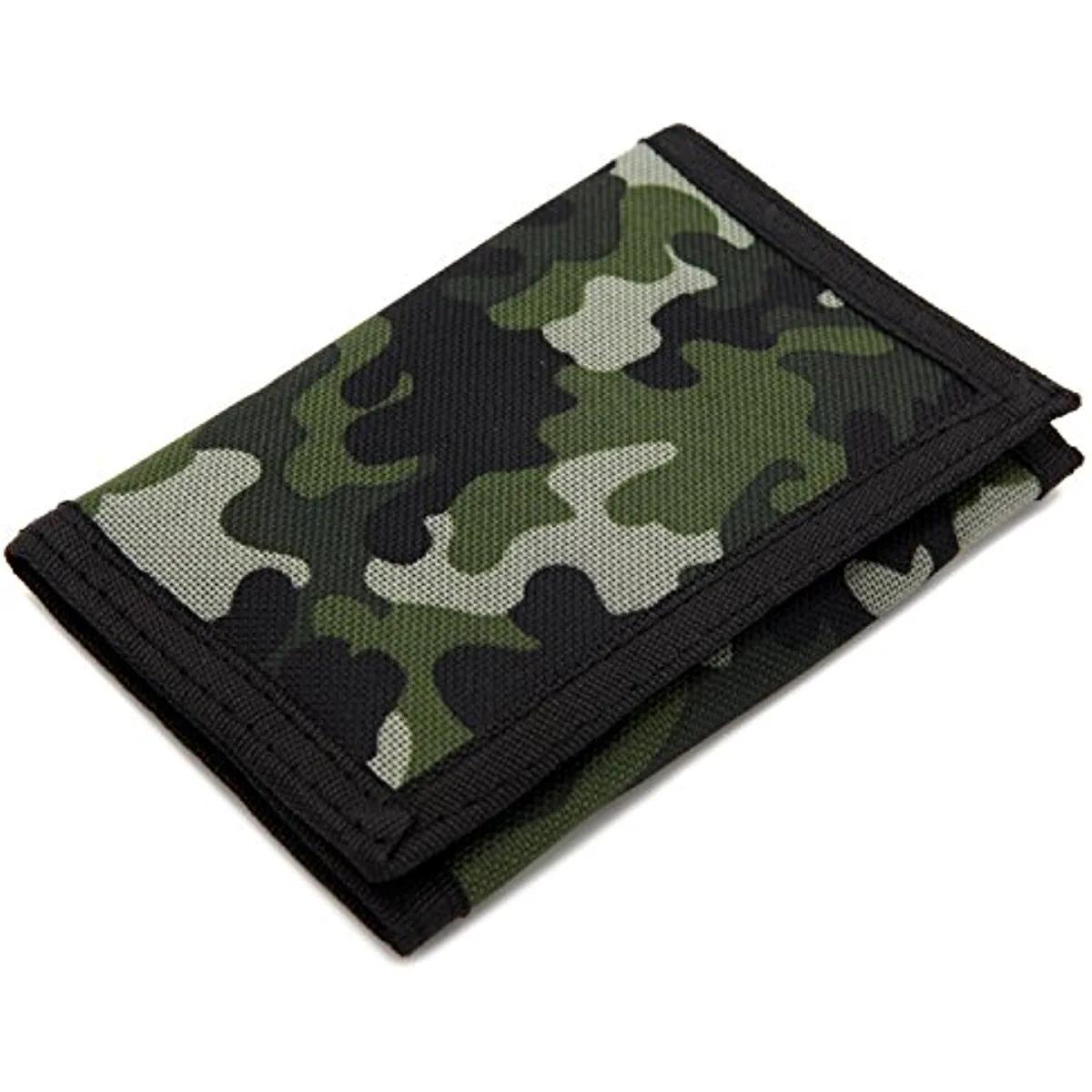 Kids Camouflage Canvas Coin Purse Wallet - Boys and Girls
