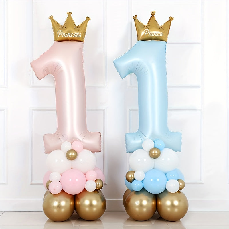 Pink Princess Or Prince Aluminum Foil Balloon Birthday Party Decoration