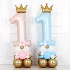 Pink Princess Or Prince Aluminum Foil Balloon Birthday Party Decoration