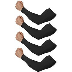 4 Pairs Cooling Arm Sleeves UV Protection Compression Sleeves