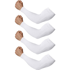 4 Pairs Cooling Arm Sleeves UV Protection Compression Sleeves