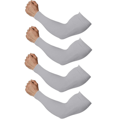4 Pairs Cooling Arm Sleeves UV Protection Compression Sleeves